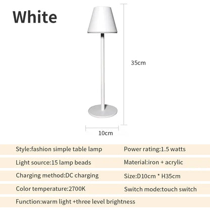 EcoGlow - ładowalna lampa stołowa
