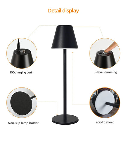 EcoGlow - ładowalna lampa stołowa