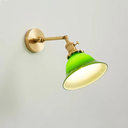 VintageGreen | Regulowana klasyczna lampa ścienna