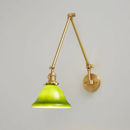 VintageGreen | Regulowana klasyczna lampa ścienna