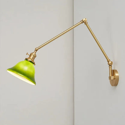 VintageGreen | Regulowana klasyczna lampa ścienna