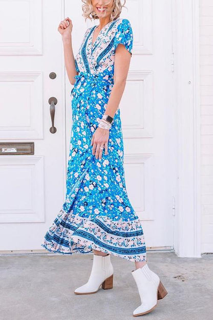 LB | Bohemian Floral Maxi Dress