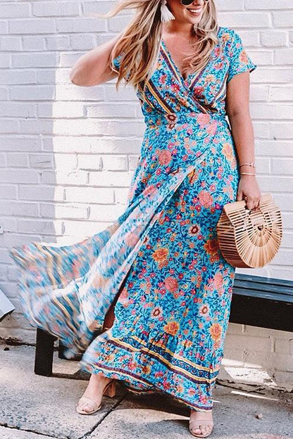LB | Bohemian Floral Maxi Dress