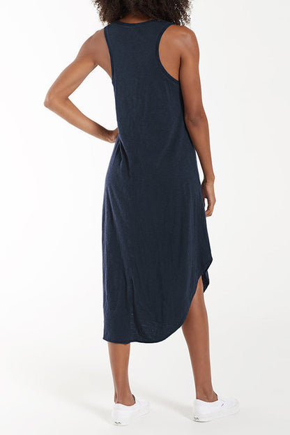 LB | I THINK NOT V-neck tank midi dress