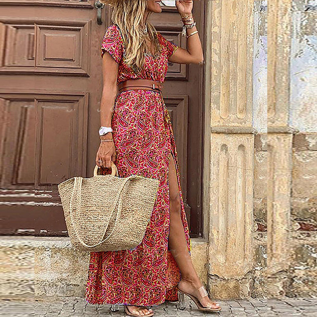 LB | Maxi sukienka Ibiza w stylu hippie + pasek GRATIS