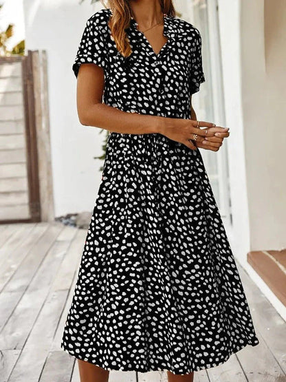 LB | Elegancka sukienka midi w stylu boho, idealna na lato