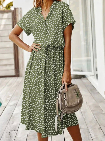 LB | Elegancka sukienka midi w stylu boho, idealna na lato