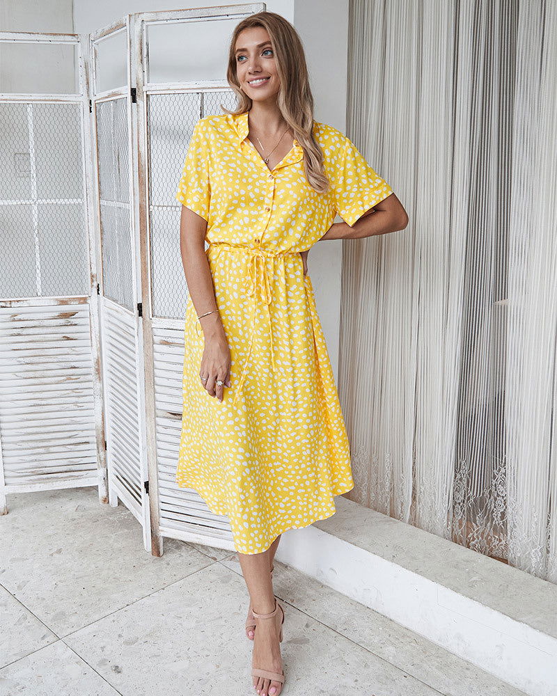 LB | Elegancka sukienka midi w stylu boho, idealna na lato