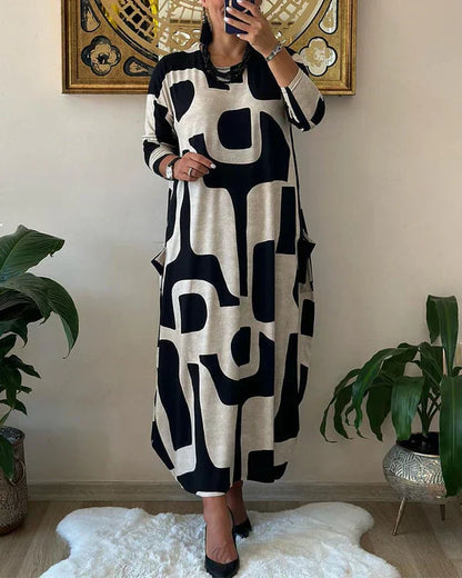 LB | Maxi dress art print