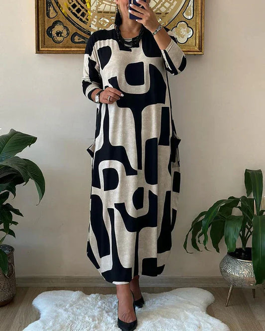 LB | Maxi dress art print