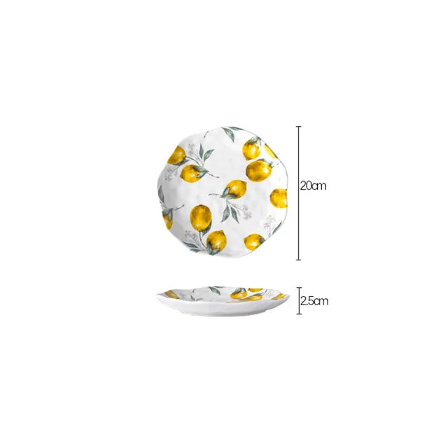 ZestVista - europejski ceramiczny talerz cytrynowy