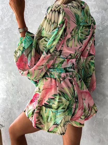 LB | Damski kombinezon z nadrukiem w stylu boho
