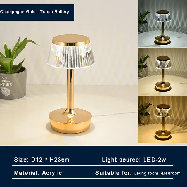 GlimmeringCrystal - ładowalna lampa kryształowa
