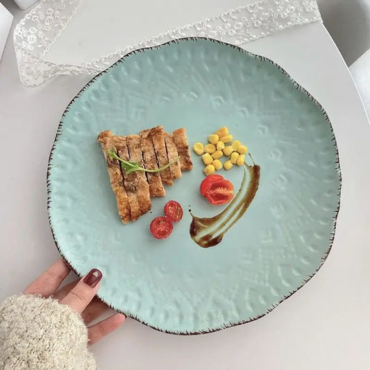 SavorSwirl - Ceramiczny talerz deserowy