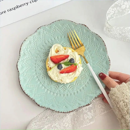 SavorSwirl - Ceramiczny talerz deserowy