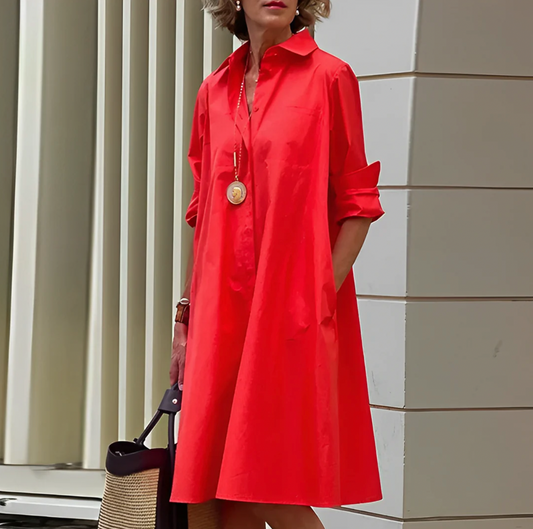 LB | Elegancka sukienka midi dla kobiet na lato