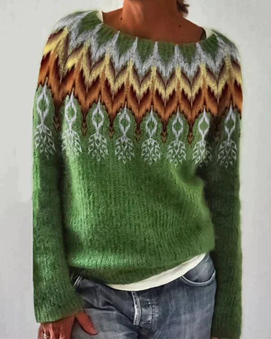 LB | Dzianinowy sweter boho