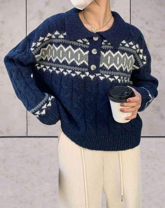 LB | Swobodny i elegancki sweter ogólny