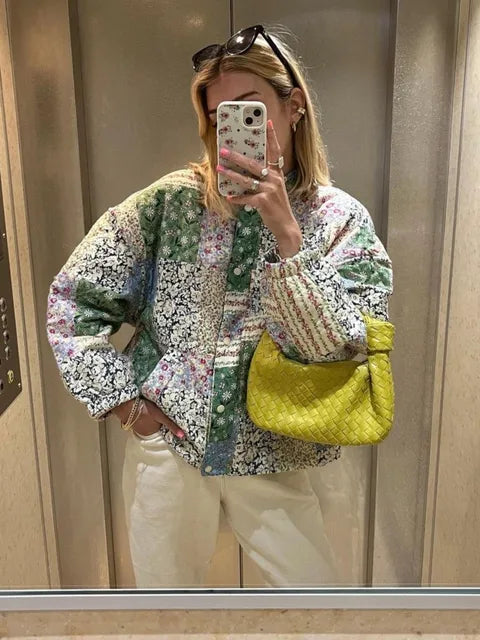 LB | Letni płaszcz streetwear z nadrukiem