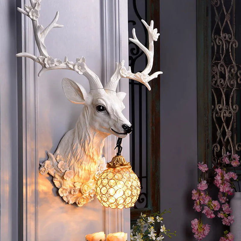ModernCharm - Rustykalna lampa z jeleniem