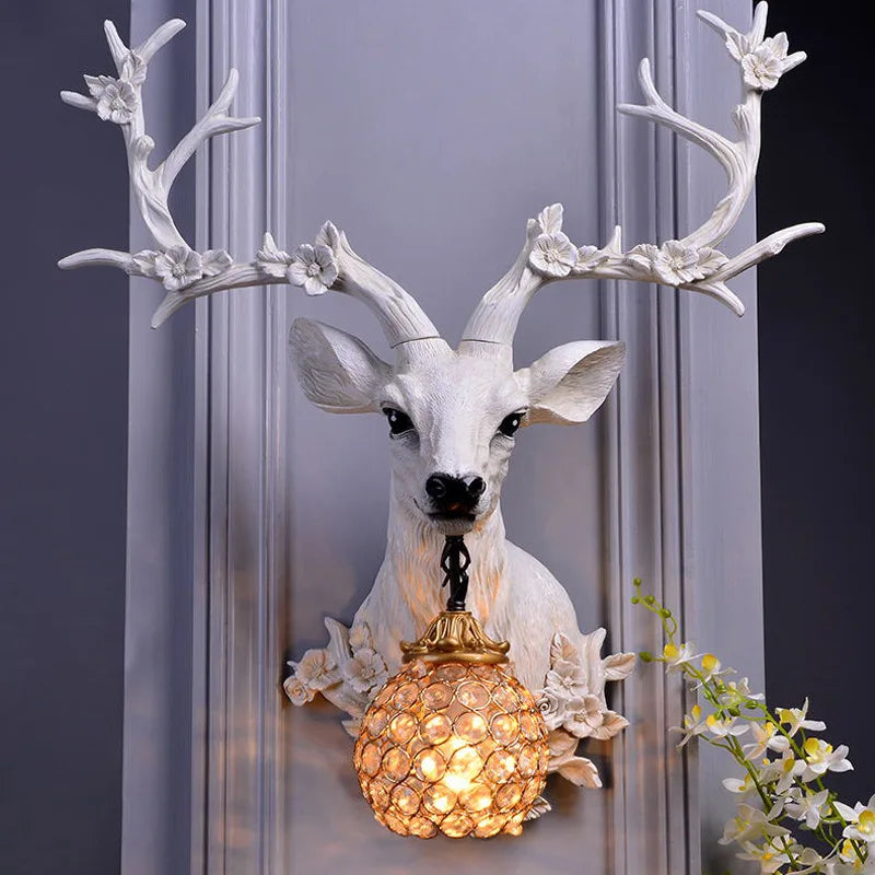 ModernCharm - Rustykalna lampa z jeleniem