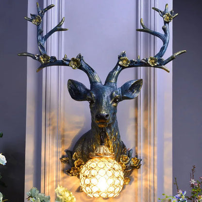 ModernCharm - Rustykalna lampa z jeleniem