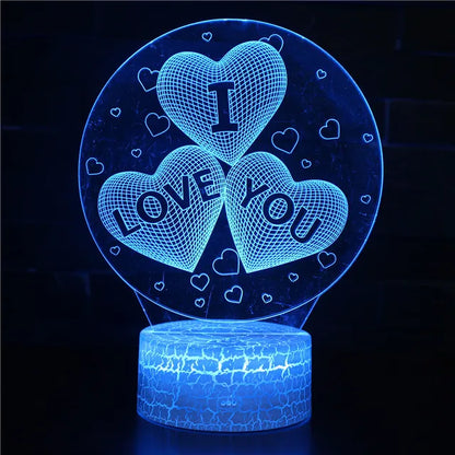 LoveGlow - Lampka nocna LED ze słodkim sercem