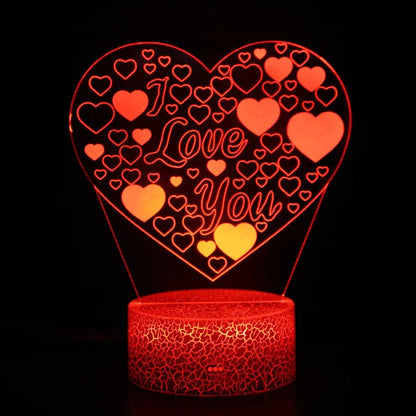 LoveGlow - Lampka nocna LED ze słodkim sercem