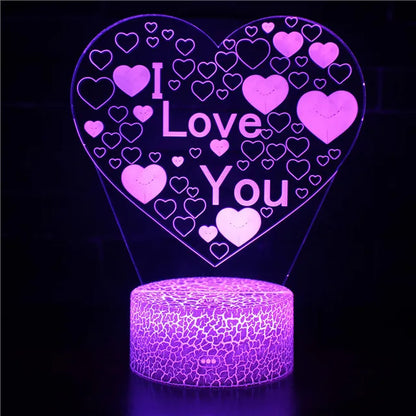 LoveGlow - Lampka nocna LED ze słodkim sercem