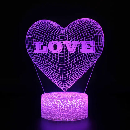 LoveGlow - Lampka nocna LED ze słodkim sercem