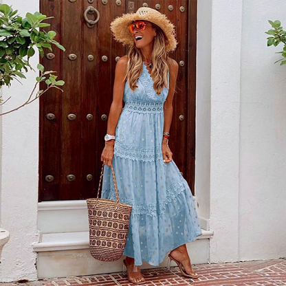 LB | Elegancka letnia sukienka maxi dla kobiet