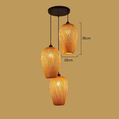 BambooCraft - Lampka z bambusowej wikliny