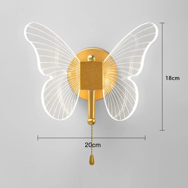 FlutterLuxe - Lampy wiszące w kształcie motyli