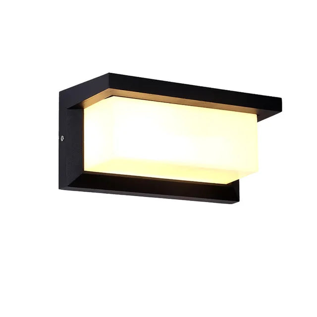 HorizonHalo - Nowoczesna zewnętrzna lampa ścienna