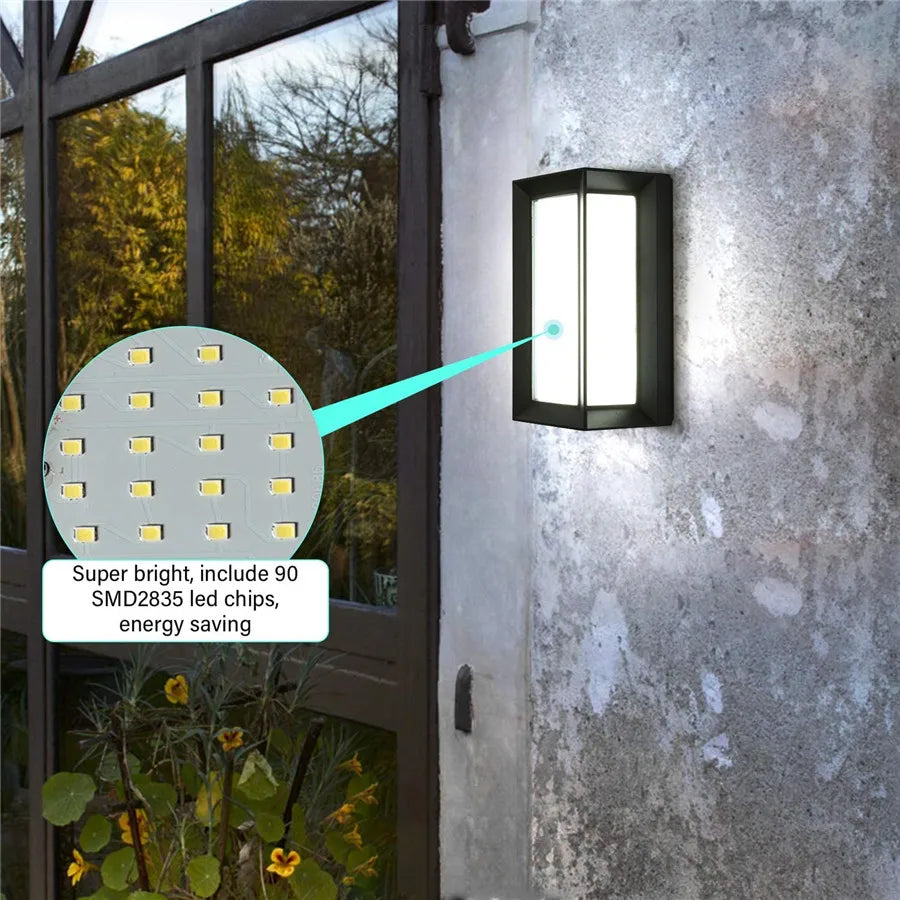 HorizonHalo - Nowoczesna zewnętrzna lampa ścienna