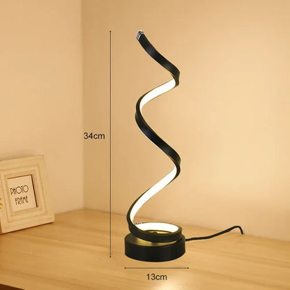 PureLight - lampa stołowa LED spirala