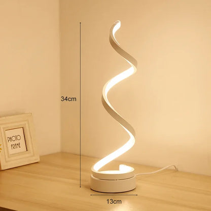 PureLight - lampa stołowa LED spirala