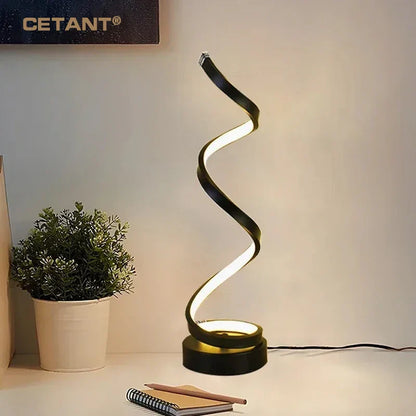 PureLight - lampa stołowa LED spirala