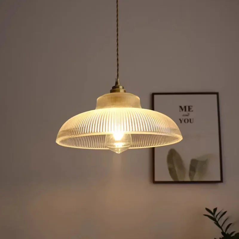 GlacialGlow - Szklana lampa wisząca