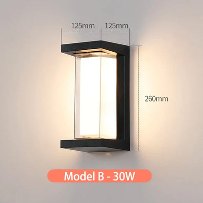 TwilightSerene - lampa ścienna do zastosowań zewnętrznych
