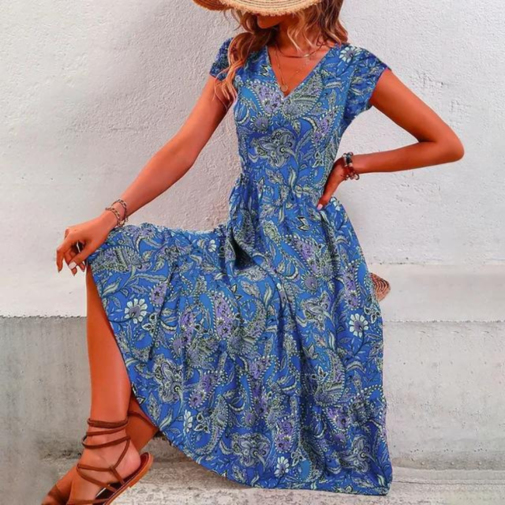AS | Elegancka sukienka w kwiaty w stylu vintage