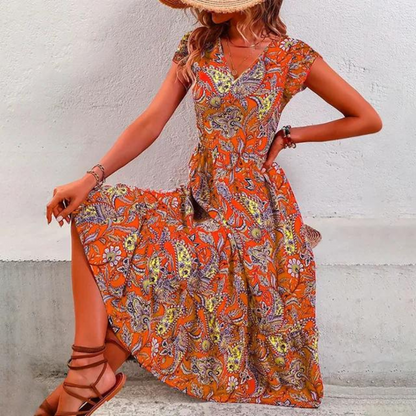 AS | Elegancka sukienka w kwiaty w stylu vintage