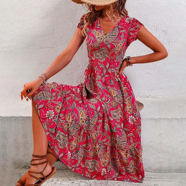 AS | Elegancka sukienka w kwiaty w stylu vintage