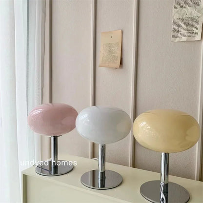 CreamPop - kremowa szklana lampa Lollipop
