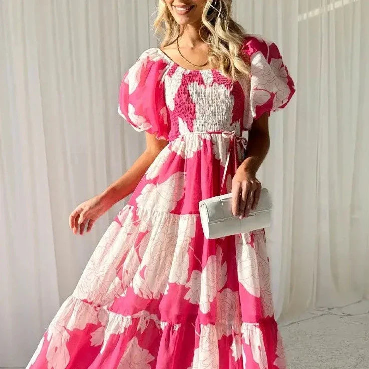 LB | Sukienka w kwiaty | Sukienka damska | Sukienki letnie | Sukienka maxi
