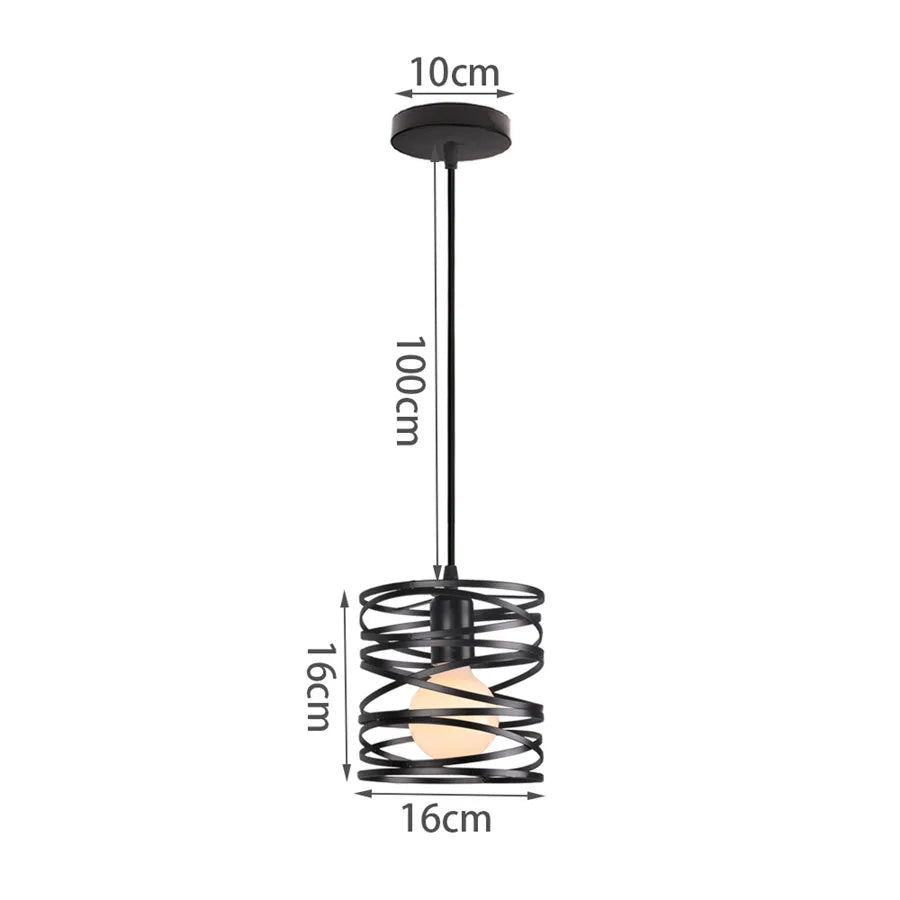 MetalCraft - Lampa wisząca z metalowego drutu