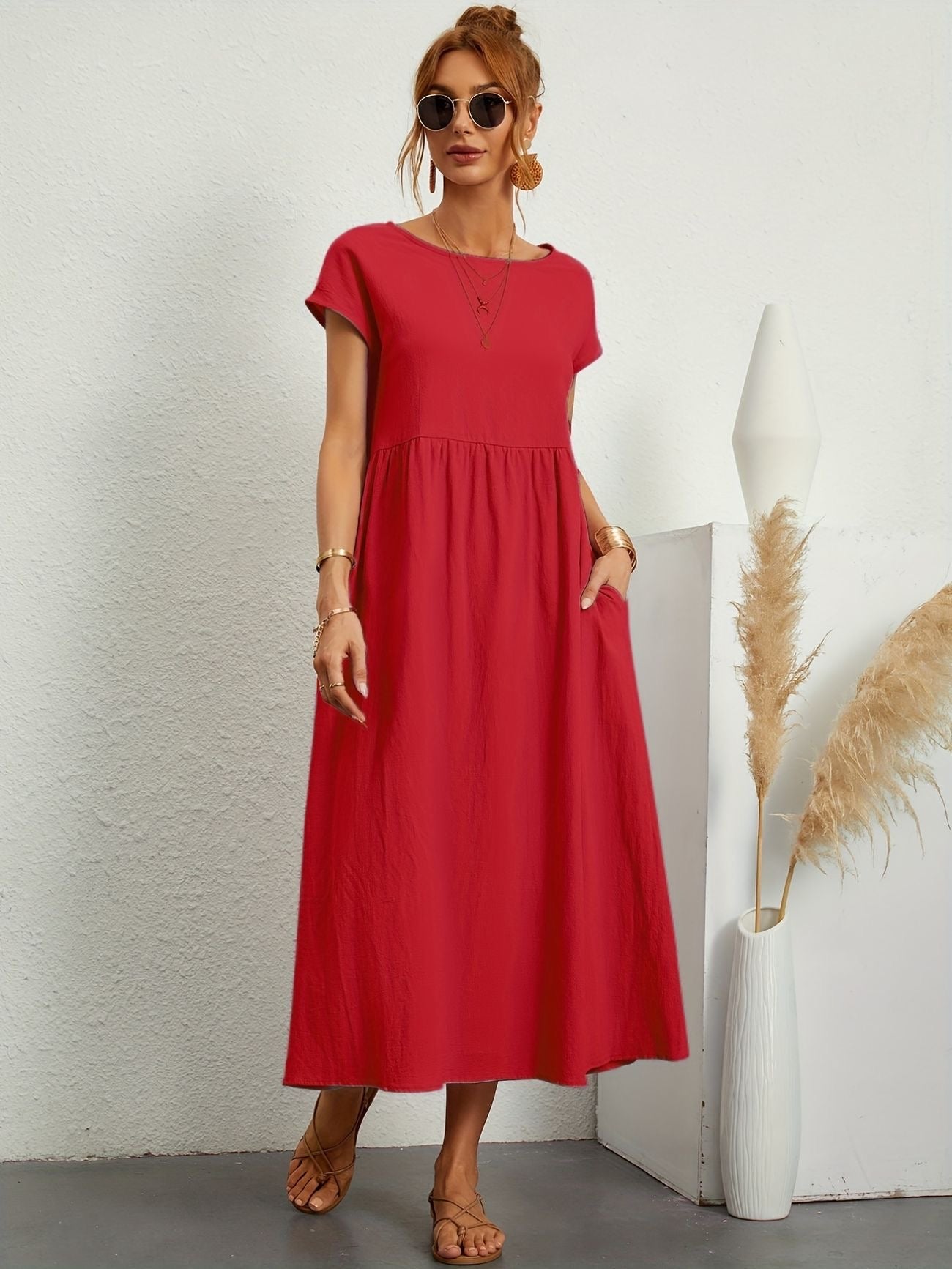 LB | Heike Airy sukienka maxi