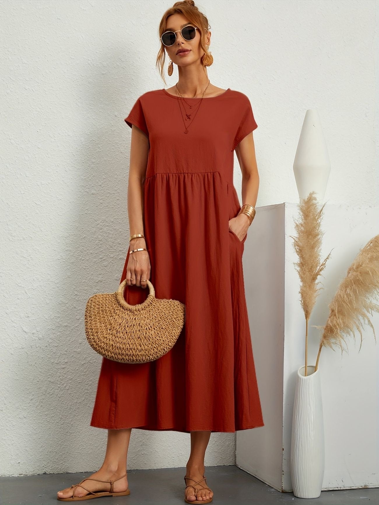 LB | Heike Airy sukienka maxi