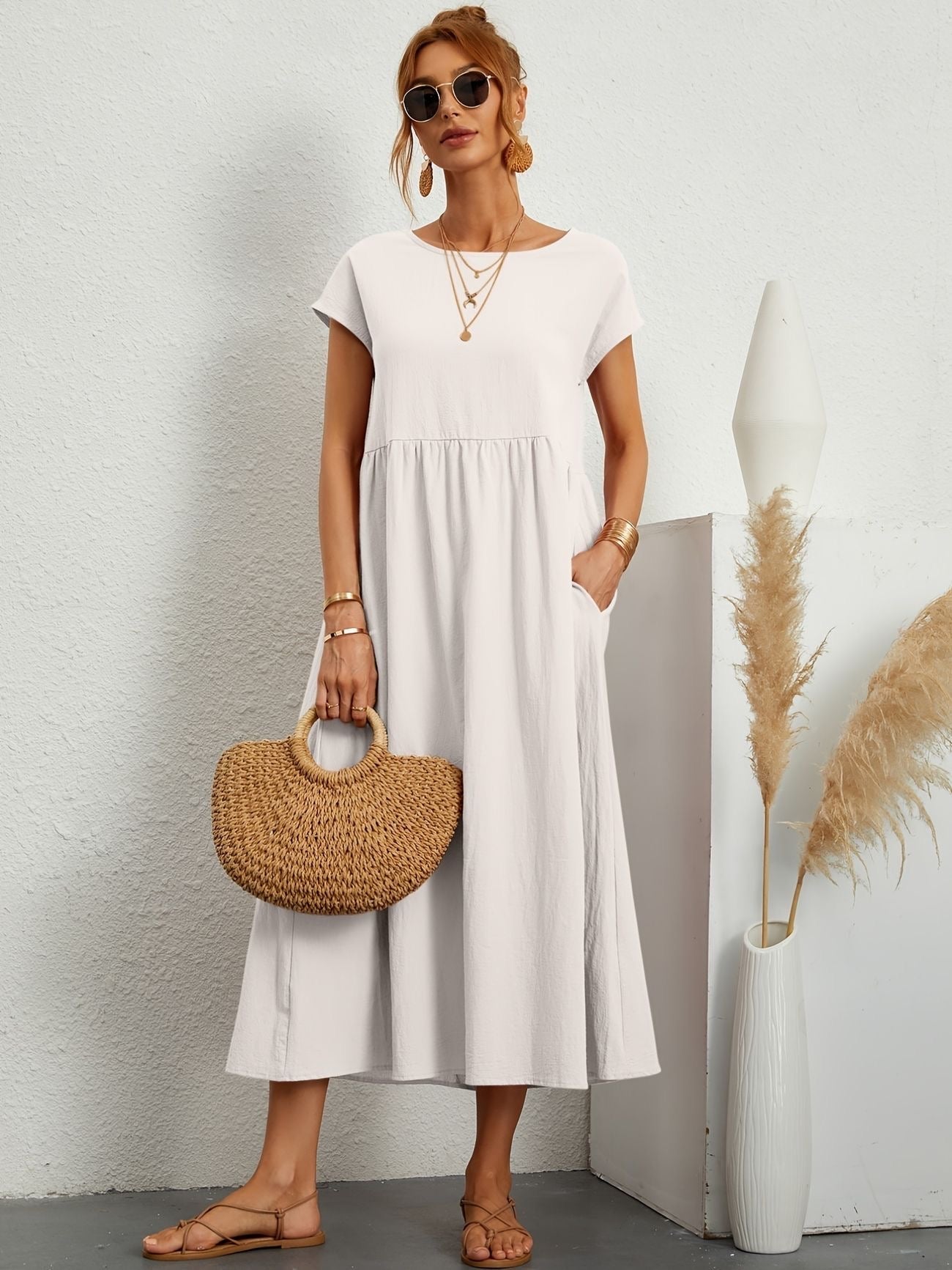 LB | Heike Airy sukienka maxi