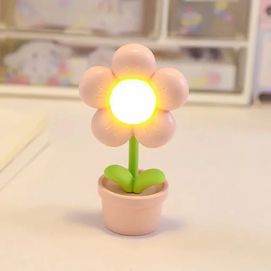BloomLite - Mała kwiatowa lampa stołowa